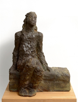 Lisbeth Nielsen - Siddende Liva. Bronze